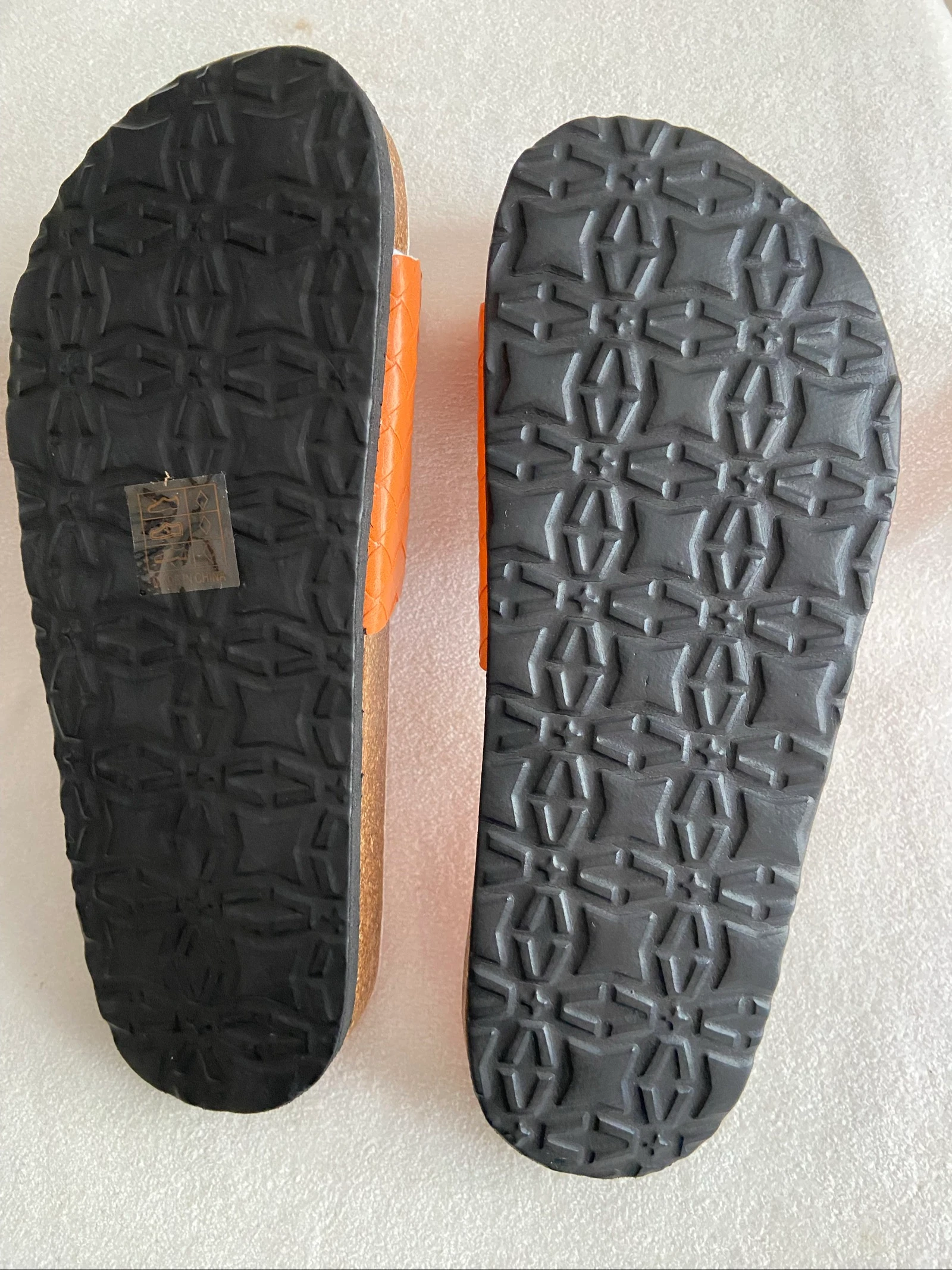 Vlakke zomermule • oranje kunstleer • 36 • Suredelle – photo 7